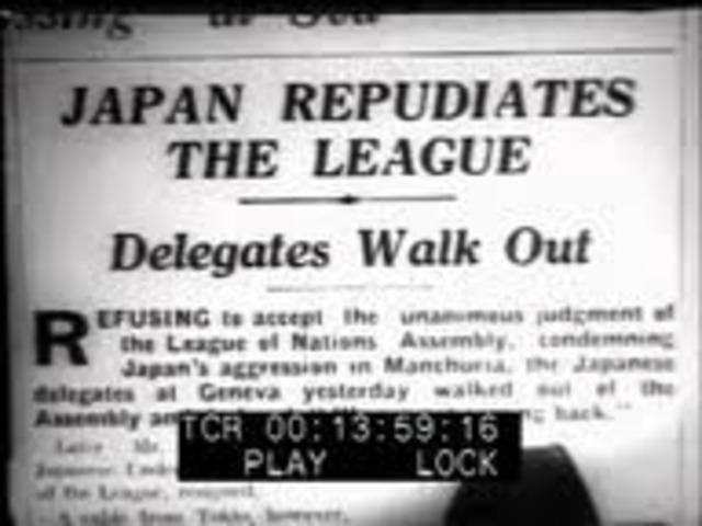 Japan quits the League of Nations