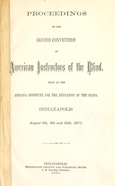 Association of Instructors of the Blind