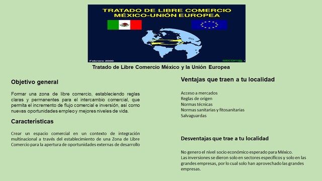 Tratado de Libre Comercio México y la Unión Europea