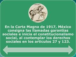 DECLARACION DE DERECHOS SOCIALES DE 1917