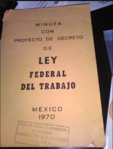 LEY FEDERAL DEL TRABAJO 1970