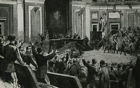 Proclamación de la Primera República.