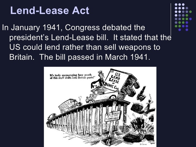 Congress passes the Lend Lease Act