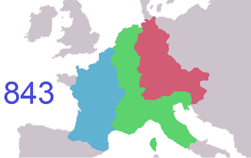 Rozdělení franské říše na tři menší
