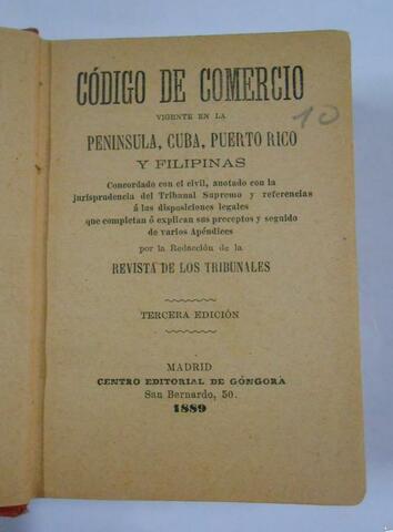 Código de Comercio de 1889
