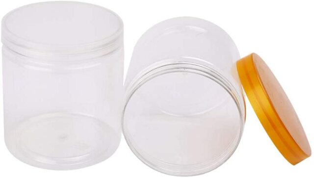 PET jars for peanut butter.