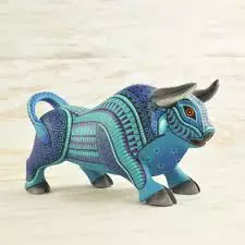 Bull Alebrije Oaxacan Wood Carving