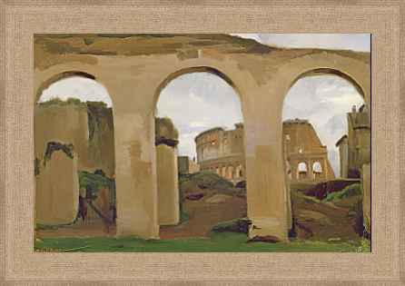 "El Coliseo a través de las arcadas de la basílica de Constantino" de COROT