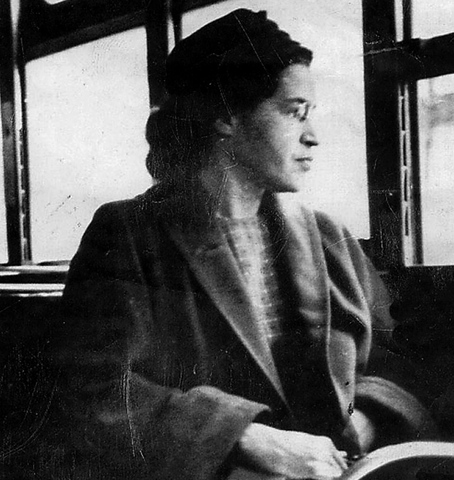 Rosa Parks refuses to give up her seat