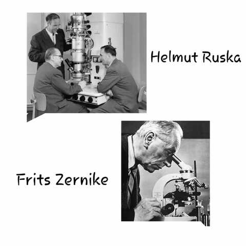 Frits Zernike y Helmut Ruska
