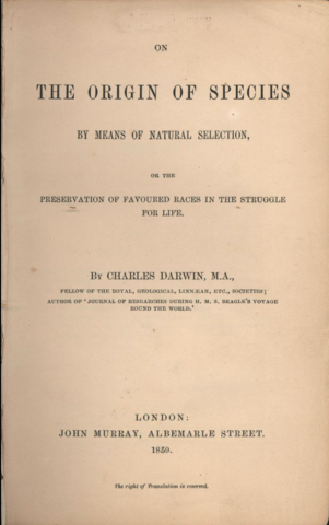 On the Origin of Species