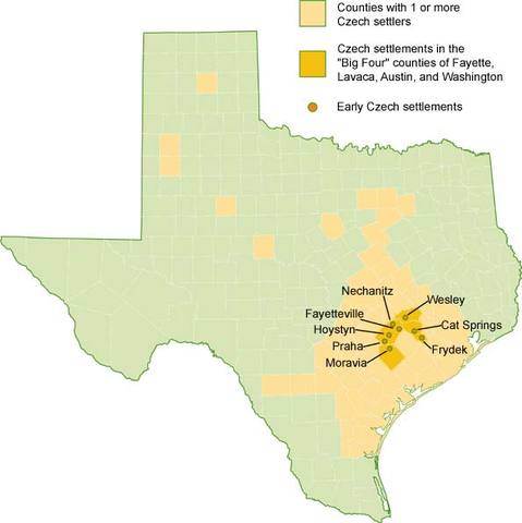 Settlements in Texas