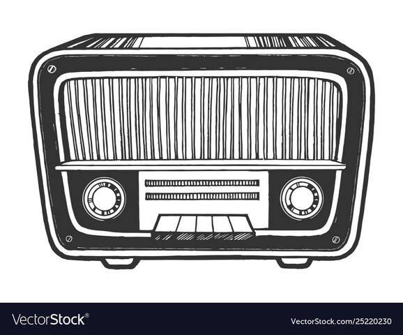 RADIO BROADCASTS (listening to whatever she's listening to)