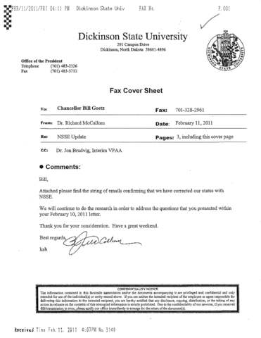 "... we have corrected our status ..."