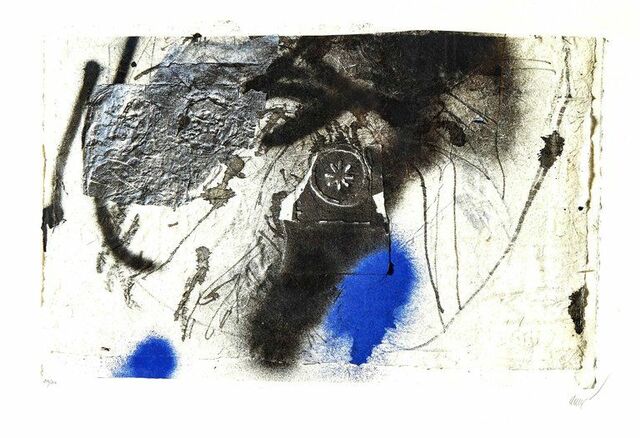 Composición abstracta azul