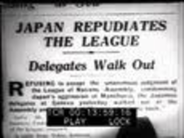 Japan quits the League of Nations