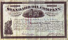 Standard Oil Company founded by John D. Rockefeller