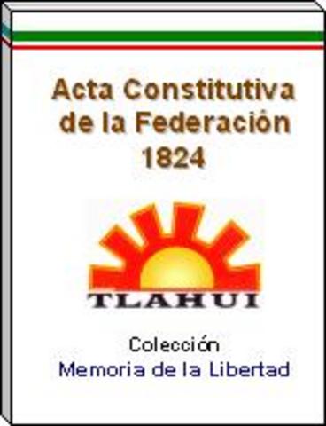 Acta constitutiva de la federacion del 31 de enero d 1824
