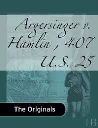 Argersinger v. Hamlin