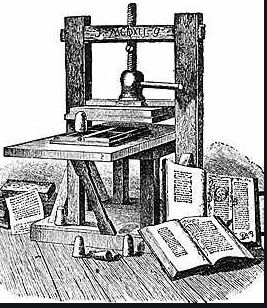 procédé d’imprimerie de Jean Gutenberg et permet de diffuser les idées humanistes