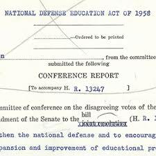 National defense education act of 1958