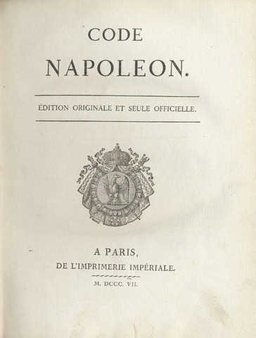 CODIGO NAPOLEONICO