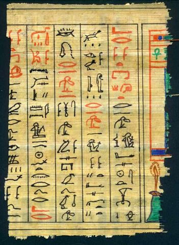 Hieroglyphics and Papyrus