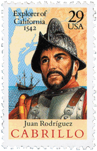 Cabrillo explores  California coast for Spain