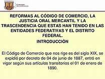 Reforma al Código de Comercio vigente del 24 de mayo de 1996
