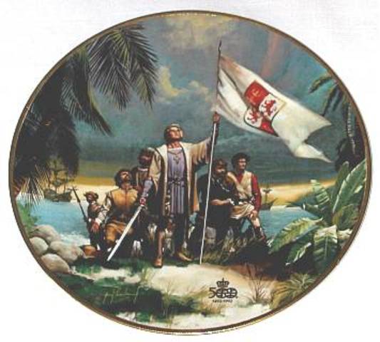 Columbus discovers America