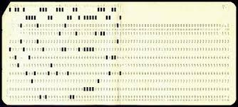 Tarjetas Perforadas (Generación 1)