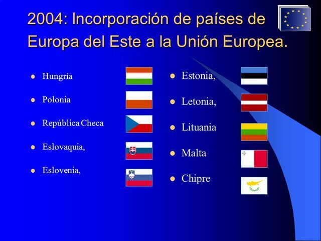 Diez nuevos países ingresan en la UE