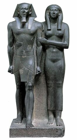 Micerino e la moglie Khamerer-Nebti