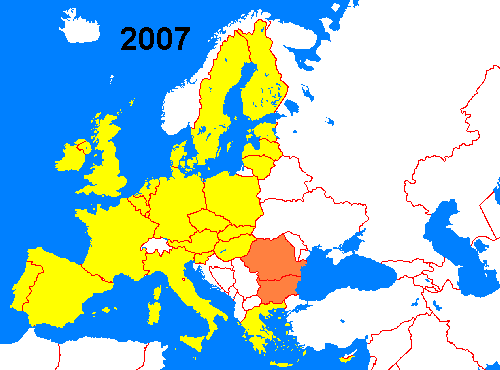 incorporación de Bulgaria y Rumanía
