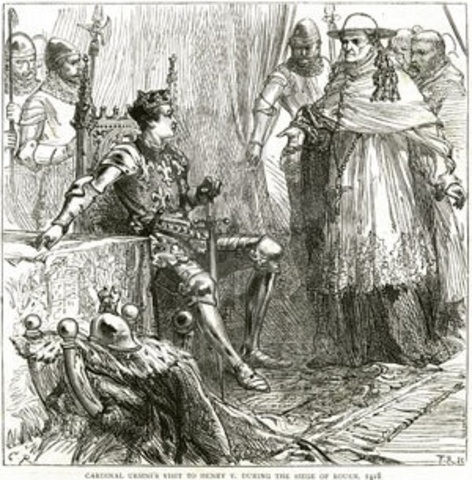 Rouen and Normandy fall to British