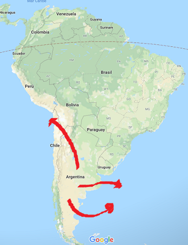 Mapa de la teoria autoctonista