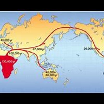 Timeline: Teorías  Migracioncitas Emilio Ortega 1er Curso B