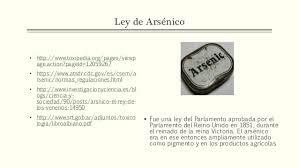 LEY ARSÉNICO