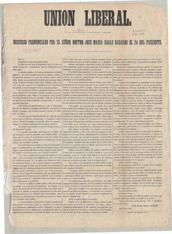 O´Donell funda la Unión Liberal