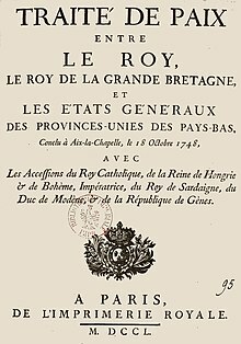 Traité d’Aix-la-Chapelle