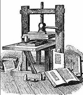 Procédé d'imprimerie de Jean Gutenberg