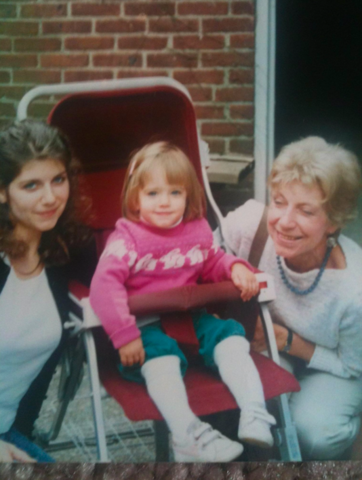 My mom and my sister and my grandma