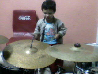 Clases de Bateria con mi papa