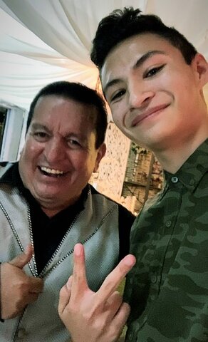 Celebridad en publico