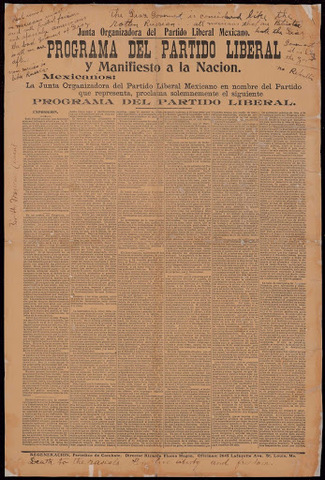 Programa del Partido Liberal Mexicano