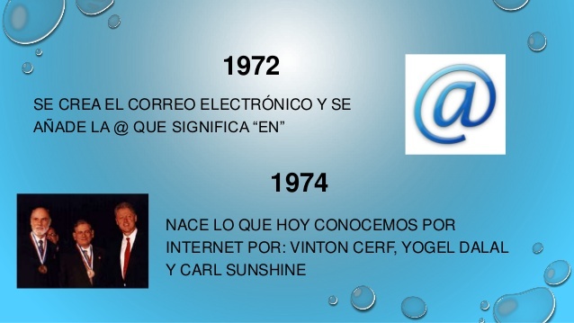Se crea la primera aplicacion de internet correo electronico