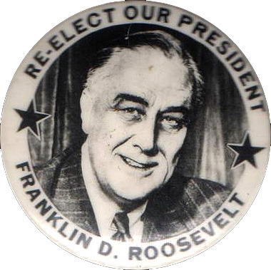 Franklin D. Roosevelt re-elected