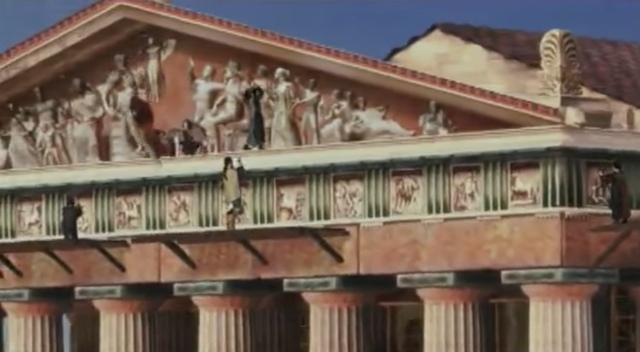 the christians destroy the nude scultures