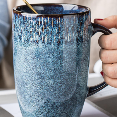 Timeline: Ceramic mug blue (etsy, Aliceramicsupply)