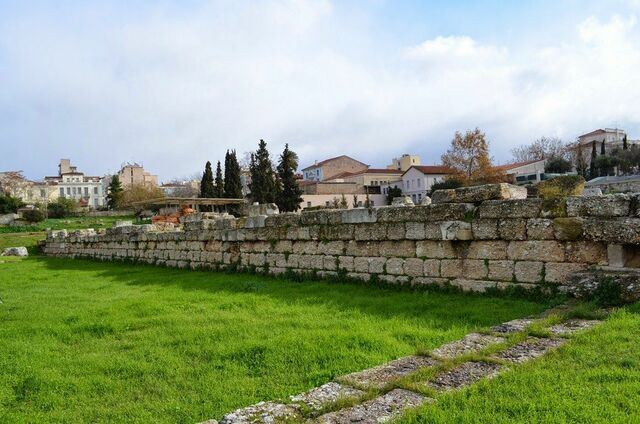 Costruzione a nord del muro di Temistocle